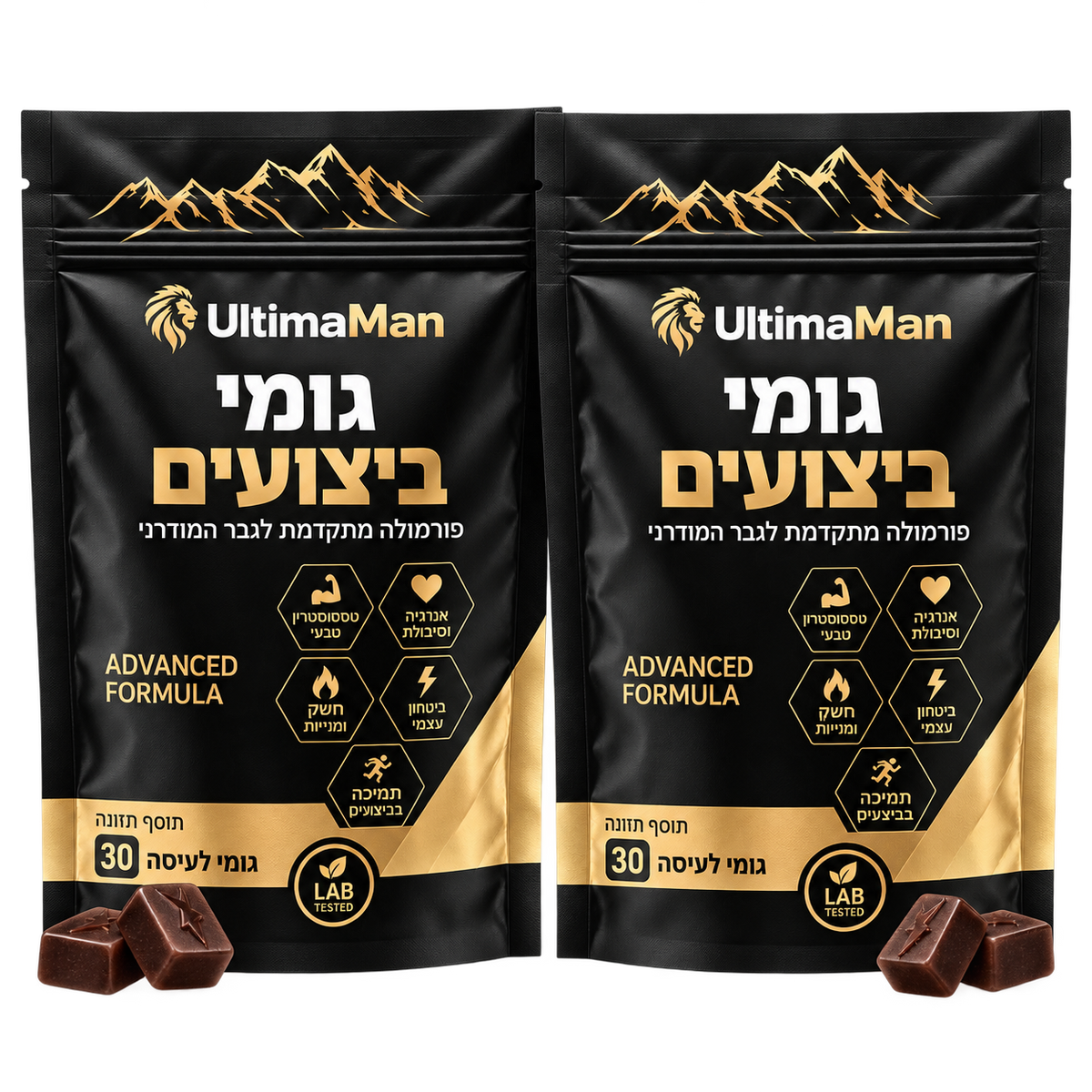 ULTIMA MAN | גומי ביצועים עוצמתי לגבר: 6 ב־1